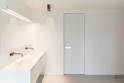 Hidden door in the bathroom photo