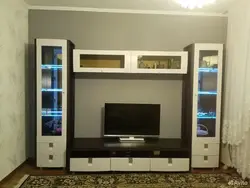Qonaq otağındakı divar füzyon fotoşəkili