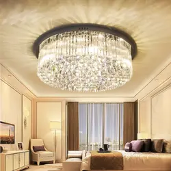 Chandelier in a small living room photo