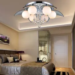 Chandelier In A Small Living Room Photo