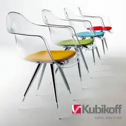 Plastic chairs in the kitchen photo