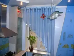 Штора На Кухню Углом Фото