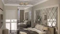 Зеркальная плитка в спальне фото