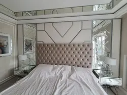 Mirror tiles in the bedroom photo