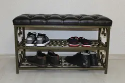 Photo Ottoman Shoe Rack For Hallway