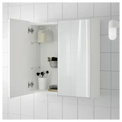 White bathroom cabinet photo