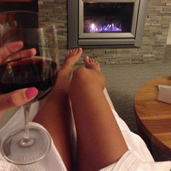 Glass of wine photo in the kitchen