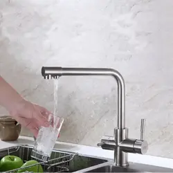 Faucet filter in the kitchen photo