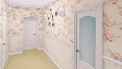 Фота вінілавыя шпалеры ў пярэдні пакой