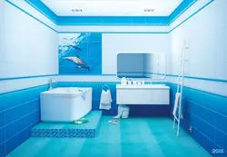 Bathroom panels dolphins photo