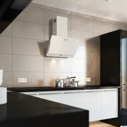 Glass kitchen hood photo