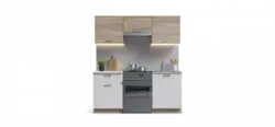 Hashamatli Oshxona Juda Ko'P Mebel Fotosurati