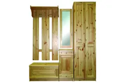 Wooden hallways in the corridor photo