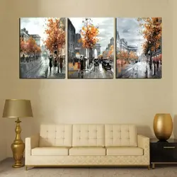 Фото triptych дар акс ҳуҷраи зиндагӣ