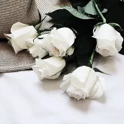 Белые розы в ванной фото