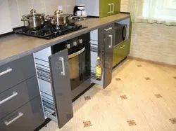 Кухни Со Встроенным Духовым Шкафом Фото