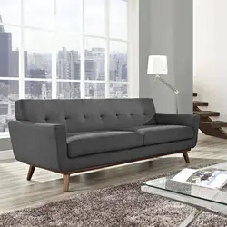 Sofa with legs in the living room photo