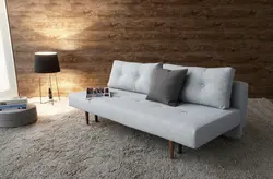 Sofa with legs in the living room photo