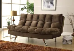 Sofa with legs in the living room photo