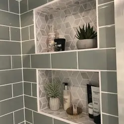 Porcelain Stoneware Bathroom Shelves Photo