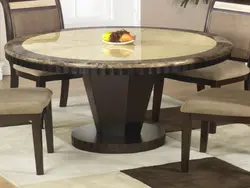 Стол з керамаграніту на кухню фота