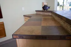 Porcelain stoneware table for the kitchen photo
