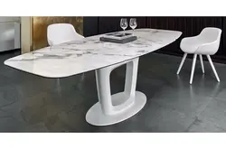 Mətbəx Fotoşəkili Üçün Çini Daş Masa