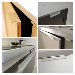 Concealed mounting handles for kitchen photo