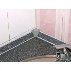 Corners for countertops in the kitchen photo