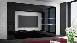 Qonaq Otağı Fotoşəkili Üçün Işıqlandırma Ilə Divar