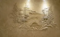Ас үйге арналған қабырғадағы барельеф