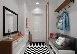 Hallway with sofa and wardrobe photo