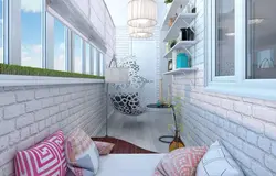 Bedroom on a loggia 6 meters photo
