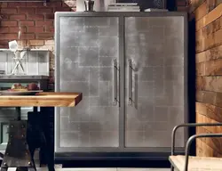 Металл және ағаштан жасалған ас үй фотосуреті