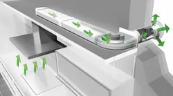 Air duct for kitchen hood photo