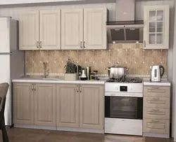 Kitchen light oak in the interior photo