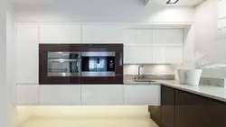 Кухни С Узкими Верхними Шкафами Фото