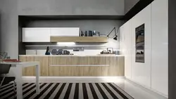 Кухни с узкими верхними шкафами фото
