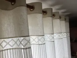 Ас үй фотосуреті үшін төсеніш перделер