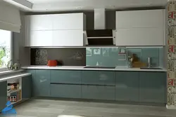 Kitchens with integrated enamel handles photo