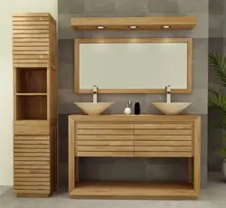 Wooden Bathroom Cabinets Photo