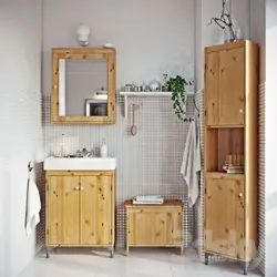 Wooden bathroom cabinets photo