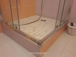 Podium in the bathroom for shower photo