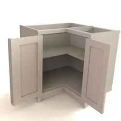 Corner cabinet for kitchen floor photo