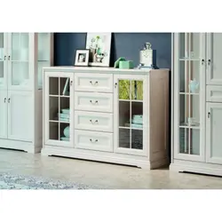 Chest of drawers with display in the living room photo