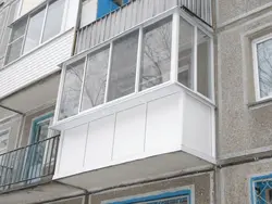 Glazing Of A Loggia In A Panel House Photo