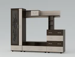 Slide with chest of drawers in the living room photo