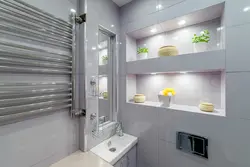 Bathroom with plasterboard partition photo
