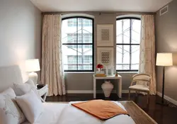 Curtains for bedroom corner windows photo