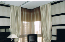 Curtains for bedroom corner windows photo